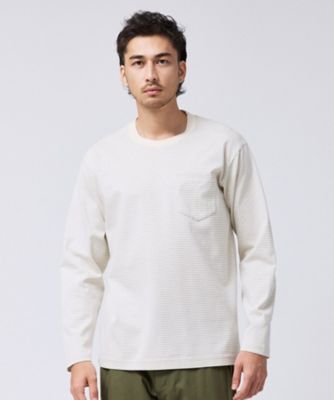 Open Ty 長袖 ジップアップ ジャケット ボーダー シルケット ボーダー 長袖 Tシャツ（2002627139） | TAKEO