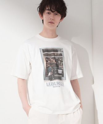 モノクロ フォトグラフィー 半袖Tシャツ 洗濯機OK