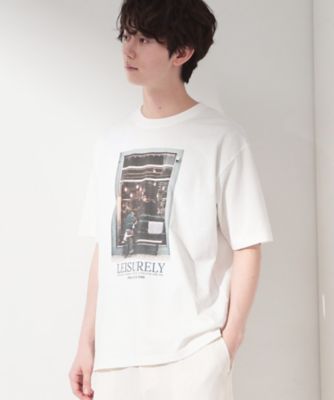 モノクロ フォトグラフィー 半袖Tシャツ 洗濯機OK