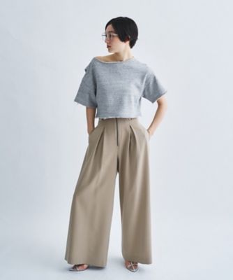 back open half－sleeve sweat