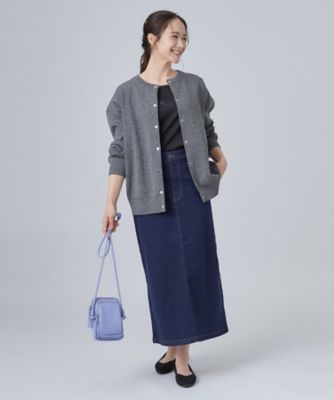 専用　カーディガン セットアップ可／洗濯機可】軽やかに羽織れる スポンディッシュ ニット