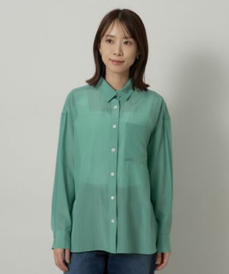シルキータッチシアーシャツ（2002630414） | UNTITLED L