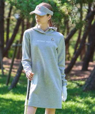 ADABAT NAVY】長袖フーディワンピース