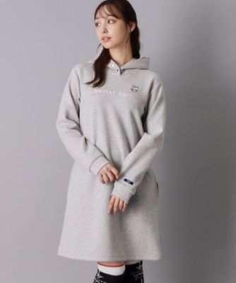 ADABAT NAVY】長袖フーディワンピース