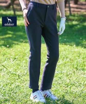ADABAT NAVY】マイクロベロアストレートパンツ