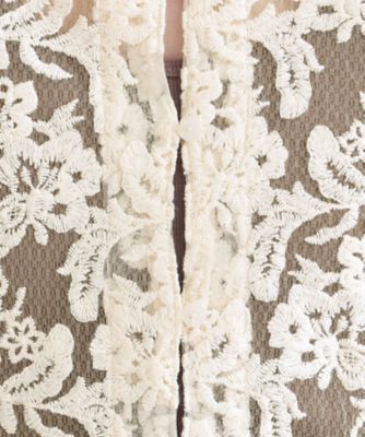 刺繍レースショートブラウス【洗える】（2002637040