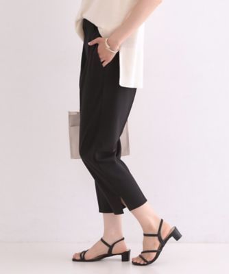 接触冷感】ストレッチクロップドパンツ《洗濯機OK