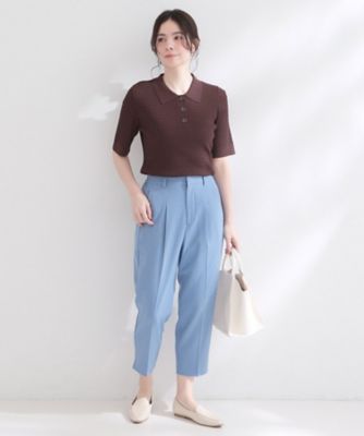 接触冷感】ストレッチクロップドパンツ《洗濯機OK