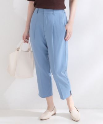 接触冷感】ストレッチクロップドパンツ《洗濯機OK