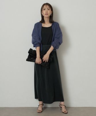 セットアップ可／接触冷感】ヴィンテージライク ロングスカート