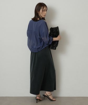 【未使用品】VICOLO ロングスカート　個性的　ポップ セットアップ可／接触冷感】ヴィンテージライク ロングスカート
