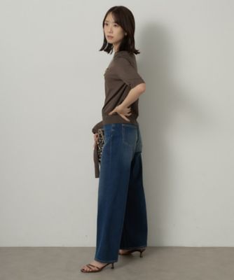 アンサンブル可／上品な清涼感】コンパクト5分袖ニット