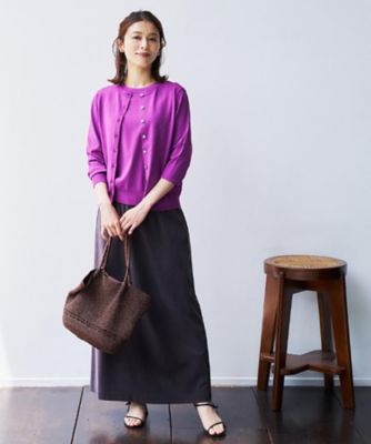 アンサンブル可／きれいめ／通勤】コンパクト5分袖ニット
