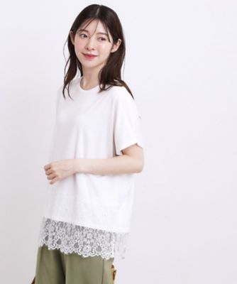 新品 2025年 芽風 センソユニコ 変形 グラデーション ドルマン カットソー 持続冷感】ひんやりポンチシリーズ／裾レースドルマンカットソー