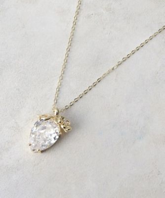 ＜LAURA ASHLEY＞【ギフトにおすすめ！ジルコニア】いちごネックレス（２００２６４０５７５）