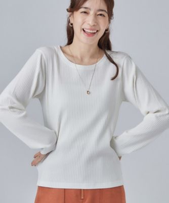 S－LL】シンプルだから使いやすい すっきり見えの長袖トップス