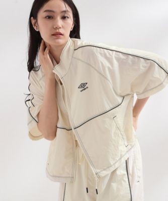 ◇【umbro／アンブロ】シアーナイロン5分袖ZIPアップブルゾン