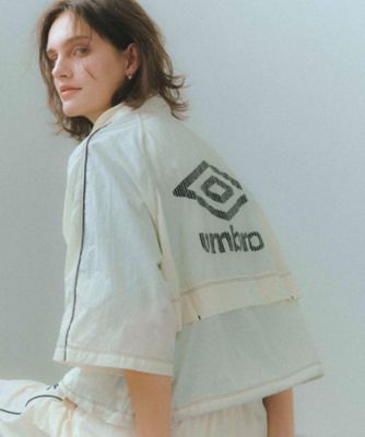 ◇【umbro／アンブロ】シアーナイロン5分袖ZIPアップブルゾン