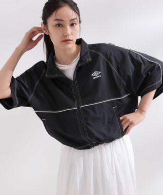 ◇【umbro／アンブロ】シアーナイロン5分袖ZIPアップブルゾン