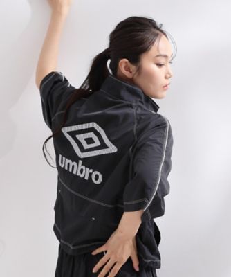 ◇【umbro／アンブロ】シアーナイロン5分袖ZIPアップブルゾン