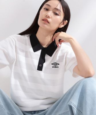 ◇【umbro／アンブロ】メッシュボーダー配色ポロニット