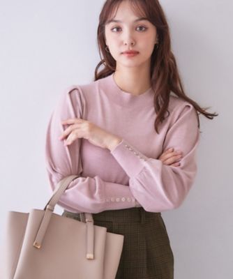 カシミヤ ピンク ニットセーター カシミヤニット ピンクベージュ