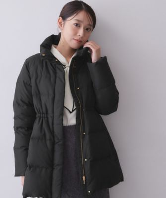 河田ダウン2wayミドルコート【洗濯機OK／静電気防止（裏地）／撥