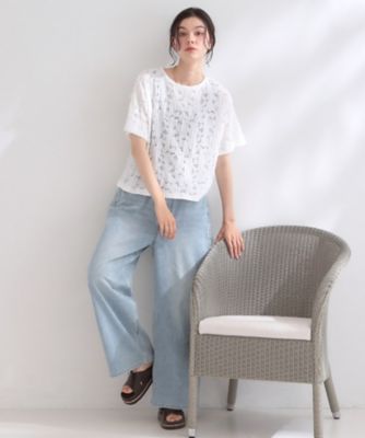 ほぼ未使用✨OHGA LACE CUTオーガ　レースカットソー　2026年現行品 レースジャカードカットソー【洗濯機OK】（2002641261