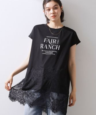 レース切替 ロングTシャツ（2002642131） | THE SHOP TK
