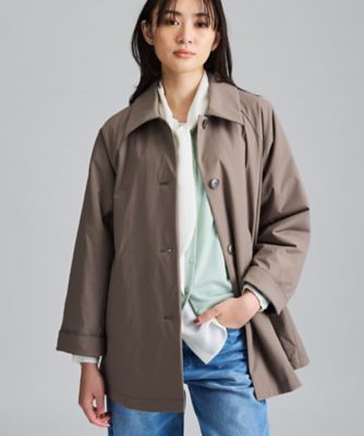 TO BE CHIC 撥水スパンボイル ライトコート 薄手 スプリングコート 超軽量／蓄熱／撥水】ステンカラー中綿ライトコート