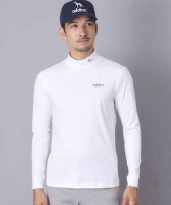 ADABAT NAVY】ワンポイントロゴモックT