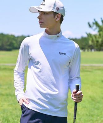 ADABAT NAVY】ワンポイントロゴモックT