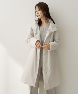 美品 Lサイズ DESCENTE スタンドカラーコート 着脱パファーベスト 撥水 撥水／軽量／薄中綿入り】スタンドカラーコート（2002642916