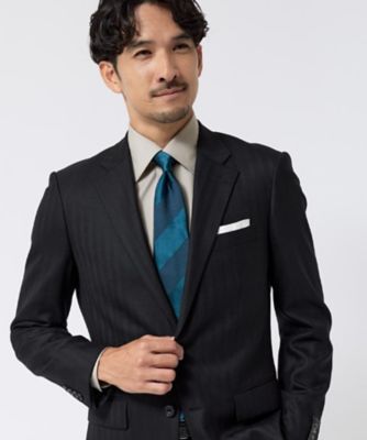 TAKEO KIKUCHI シルクウール セットアップスーツ ネイビー YF79 tk