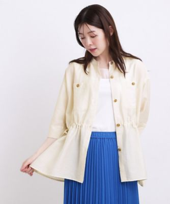 5分袖ver登場！【体型カバー・洗える】シアーサファリシャツ