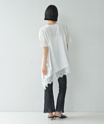 裾レースアシメカットソー（2002646463） | GALLEST (Women