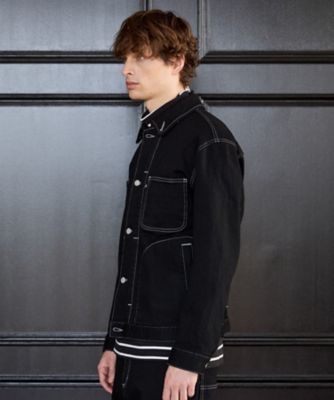 BOWLER HAT LABEL】ブラックデニムGジャン