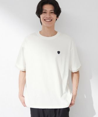 ミレニアムパレード 半袖Tシャツ　ホワイト マシンウォッシャブル】袖レイヤード半袖Tシャツ