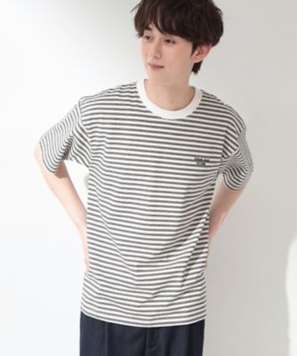 COOLボーダー 半袖Tシャツ 接触冷感／洗濯機OK