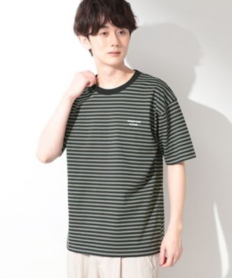 COOLボーダー 半袖Tシャツ 接触冷感／洗濯機OK