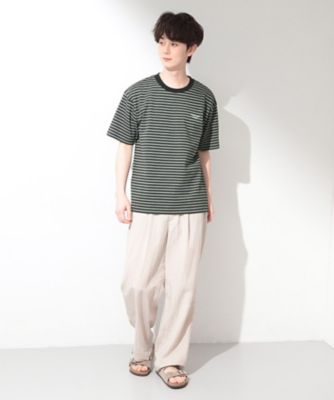 COOLボーダー 半袖Tシャツ 接触冷感／洗濯機OK