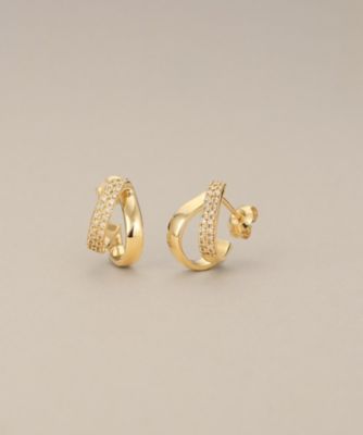 タイニー ワイルド ウェッジ フープ ピアス Мサイズ ※シングル