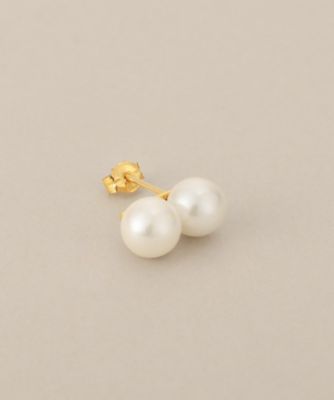 K18アコヤパールダブル スタッドピアス（2002648064