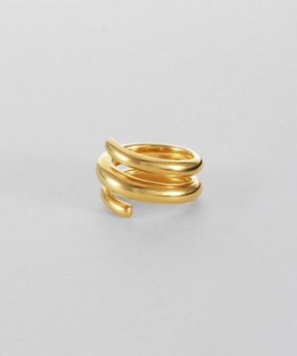 レイヤード］ K18MPG ダイヤモンド クロス リング | ete bijoux