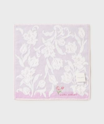 桜＆リボン タオルハンカチ（2002433259） | LAURA ASHLEY