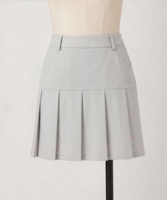 ADABAT NAVY】ダブルクロスプリーツスカート