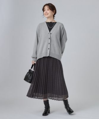 毛玉になりにくい／S－LL／洗濯機可／体型カバー】Vネックゆったり
