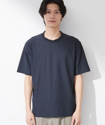 吸水速乾／UVカット／接触冷感】ミニリップル半袖Tシャツ