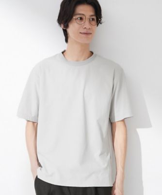 吸水速乾／UVカット／接触冷感】ミニリップル半袖Tシャツ