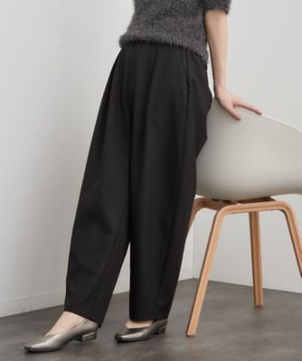 ストレッチ 1タックバレルパンツ【洗濯機OK